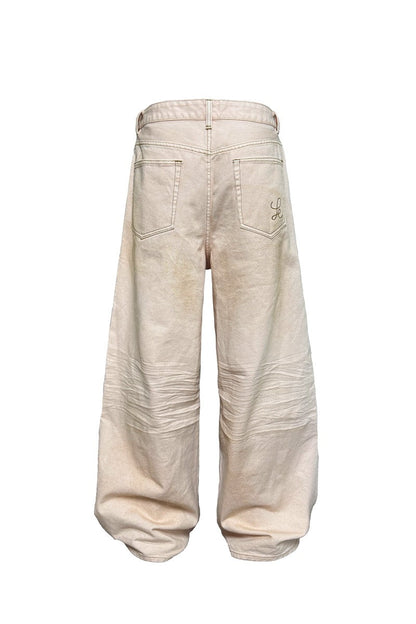 Baggy Pink Washed Jeans