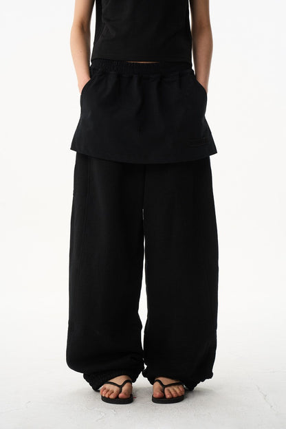 Layered Jogger Sweatpants