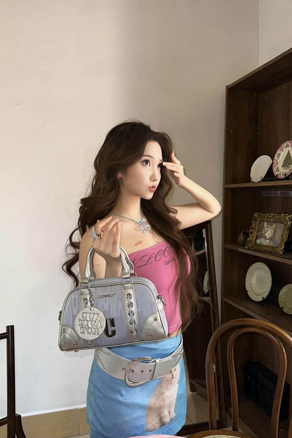 Metallic Boston Bowling Bag