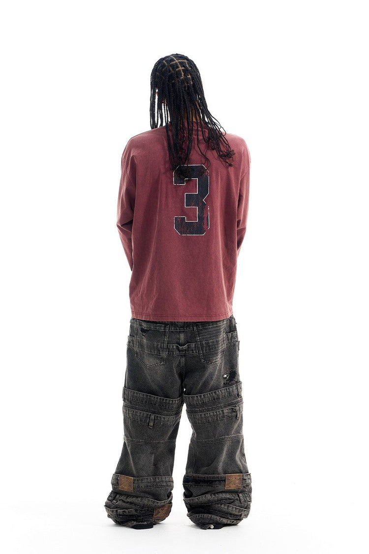 Washed Double Collar Graphic Tee — Blind/No Plan — view 3