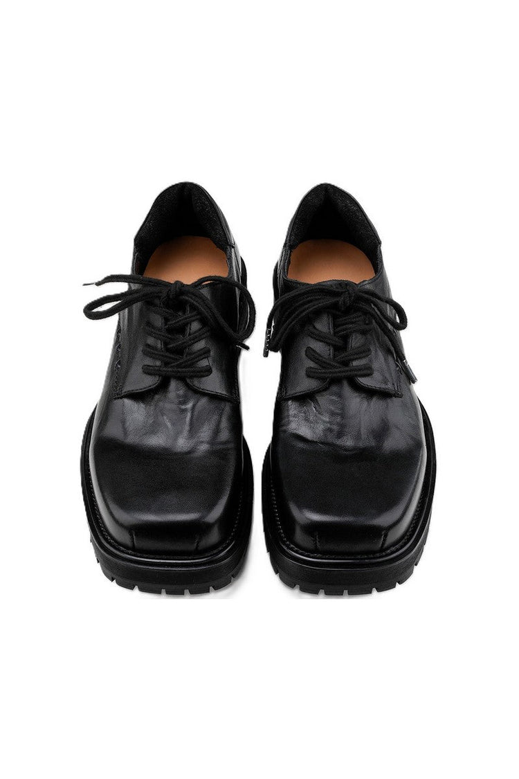 Nightblood Washed Derby Shoes — Hanqiaoriji — view 5