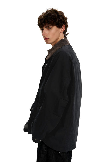 Corduroy Collar Casual Jacket