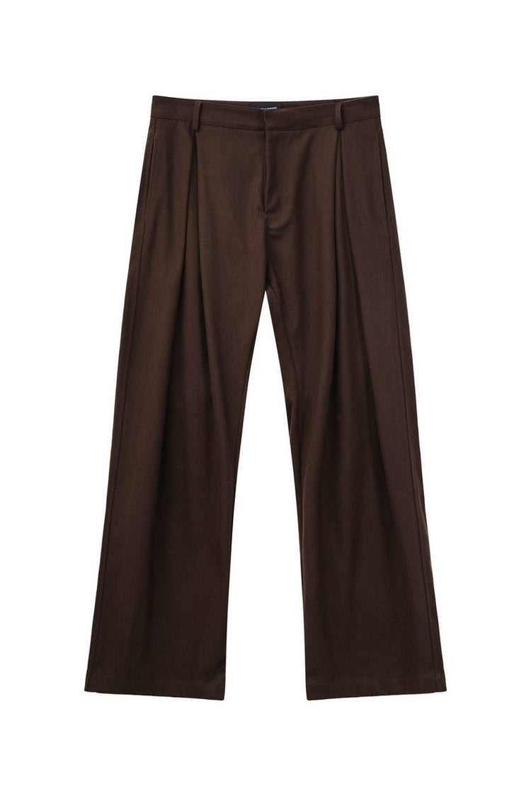 Old Money Pleated Wool Trousers — Turntide — view 6