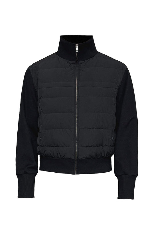 Lightweight Ribbed Collar Puffer — JCAESAR