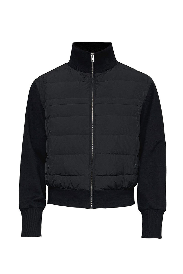 Lightweight Ribbed Collar Puffer