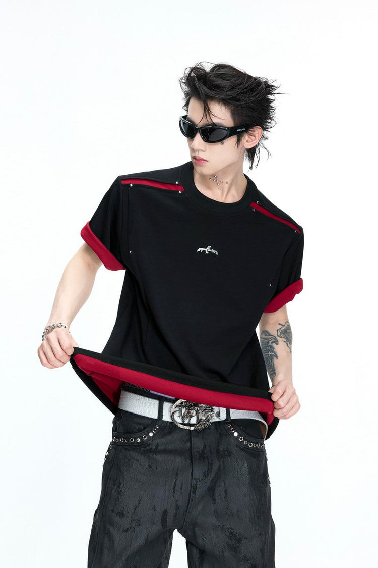 Contrast Crewneck T-Shirt — Argue Culture — view 4