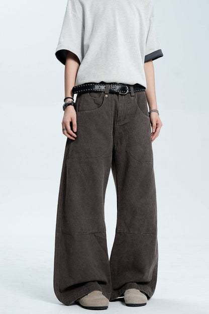 Washed Street Loose Fit Jeans — Trenqor Basics — view 4