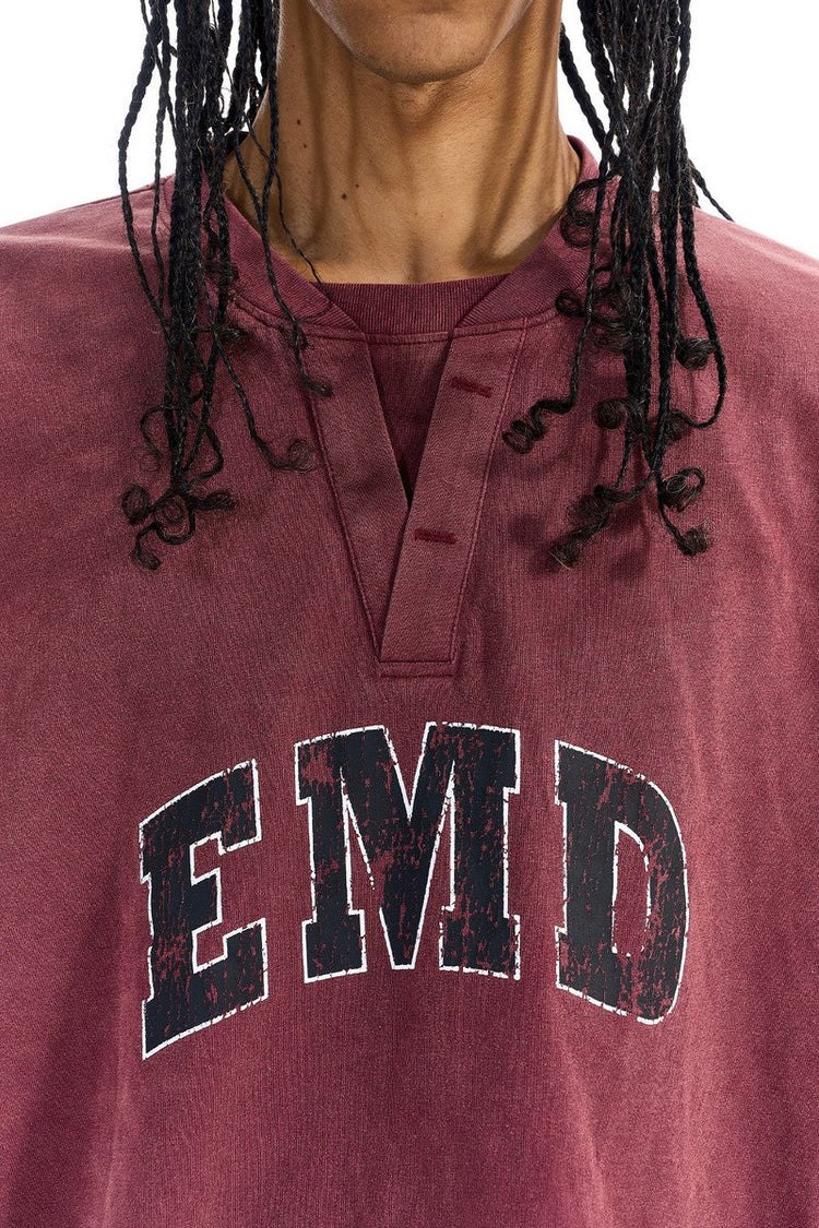 Washed Double Collar Graphic Tee — Blind/No Plan — view 4