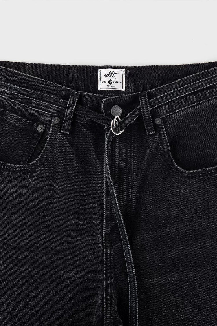 Heavyweight Tapered Adjustable Jeans — IDLT — view 4