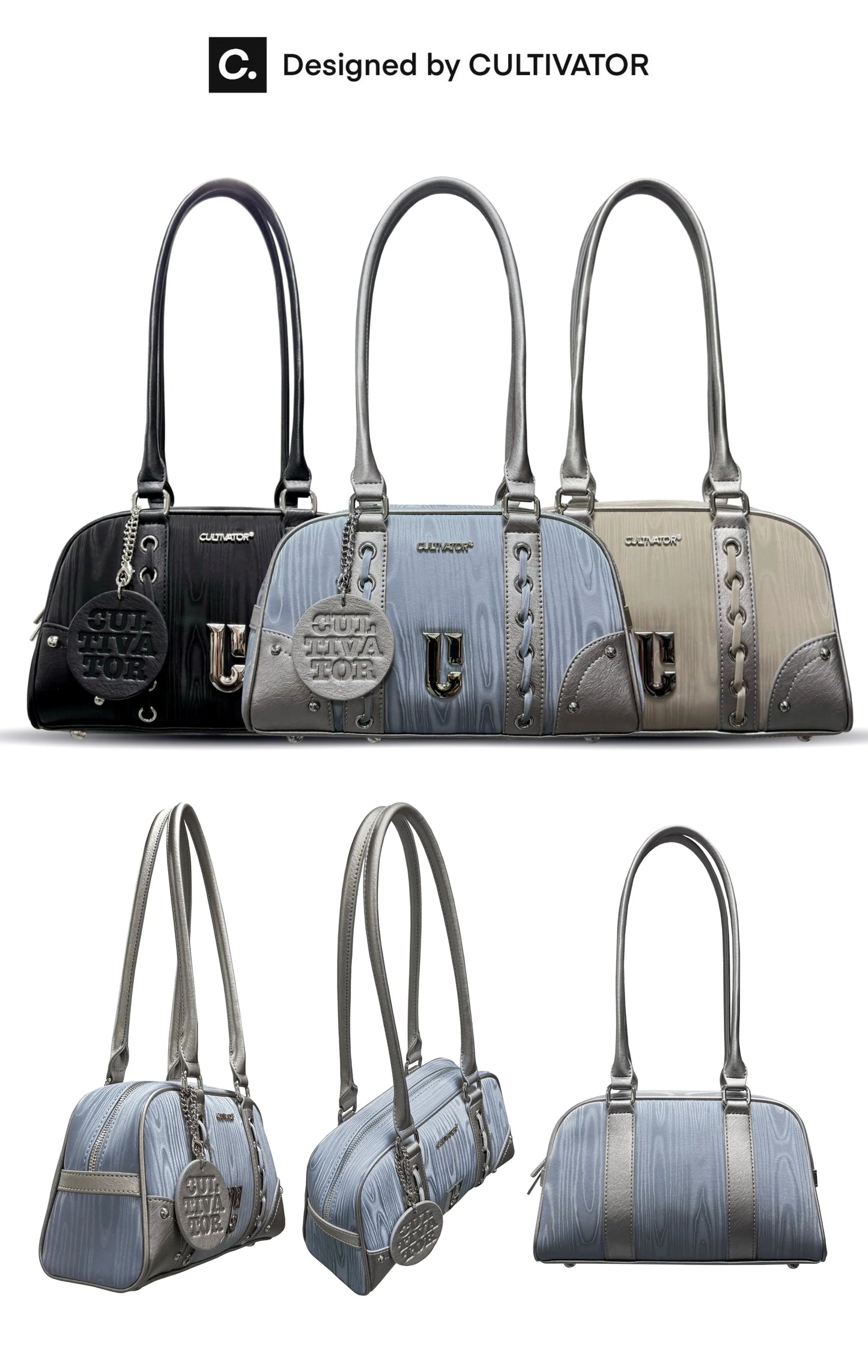 Metallic Boston Bowling Bag