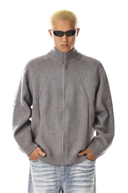 Loose Knit Cardigan Sweater