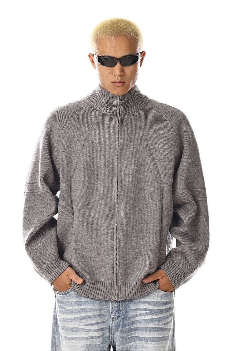 Loose Knit Cardigan Sweater