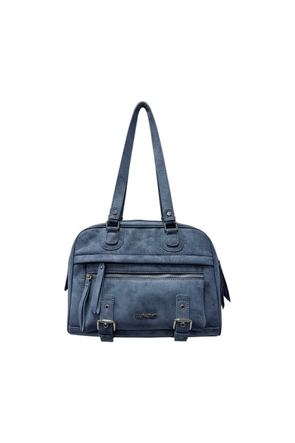 Suede Commuter Tote Bag