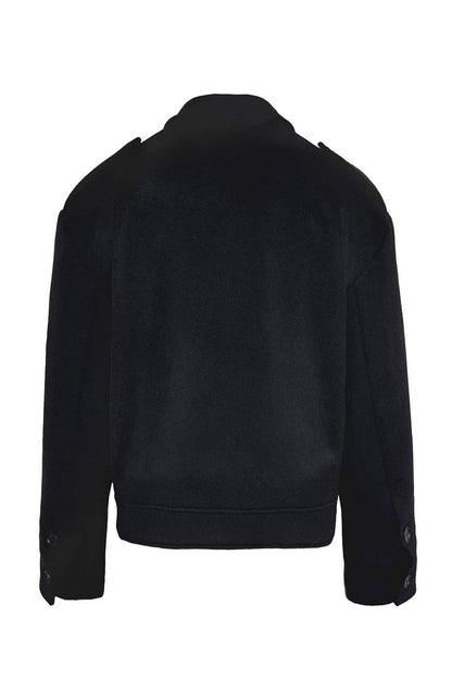 Relaxed Epaulet Wool Jacket