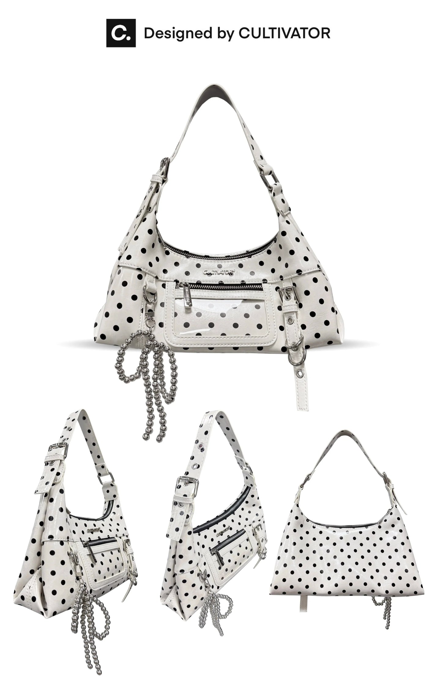 Waxed Polka Dot Bag
