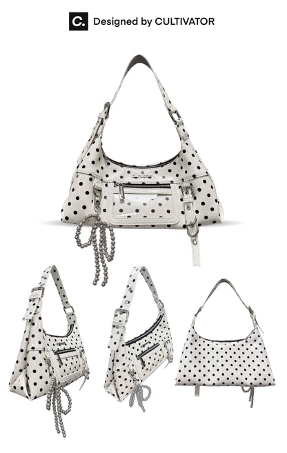 Waxed Polka Dot Bag