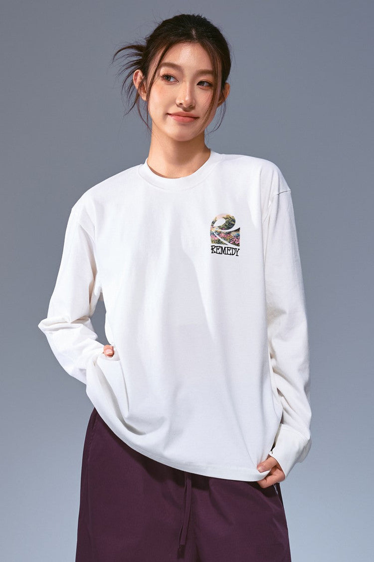 Floral Insect Embroidery Tee — Remedy — view 4