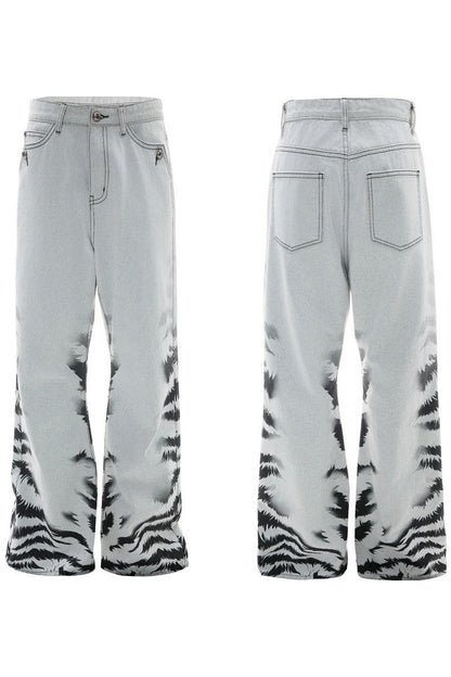 Washed Tie Dye Jeans