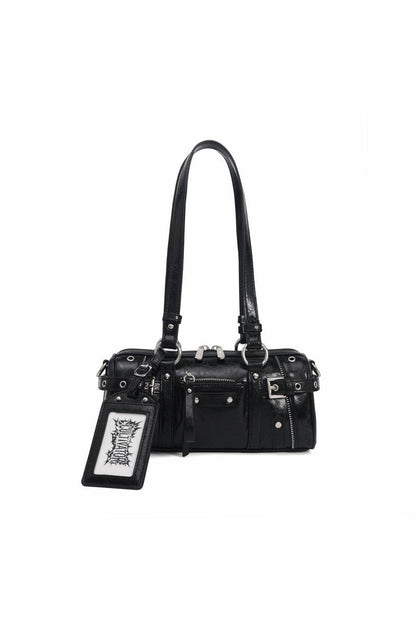 Y2K Biker Baguette Bag