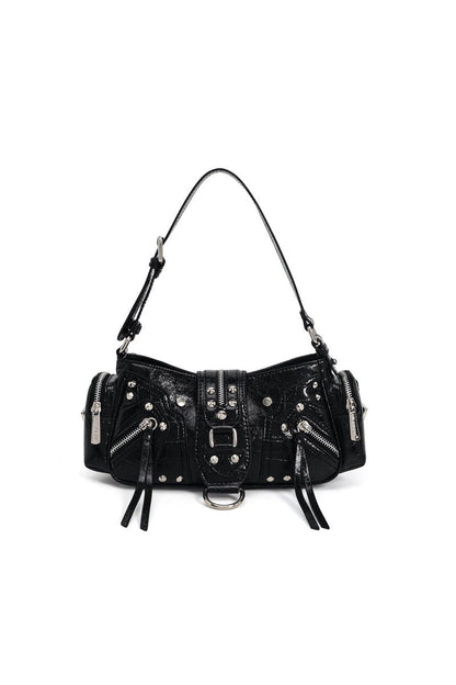 Waxed Leather Biker Bag