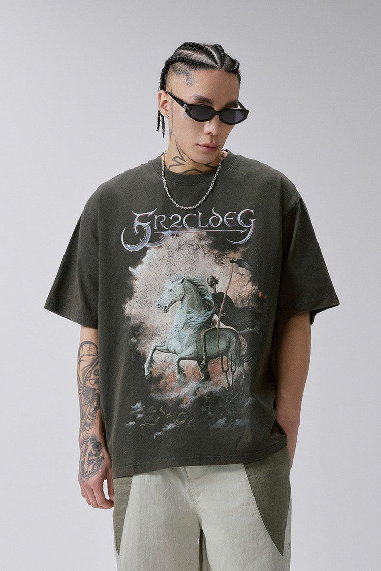 Washed Vintage Graphic T-Shirt — F2CE