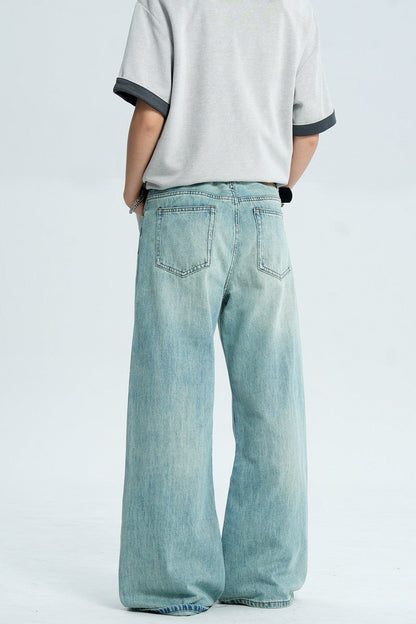 Washed Blue Cleanfit Jeans