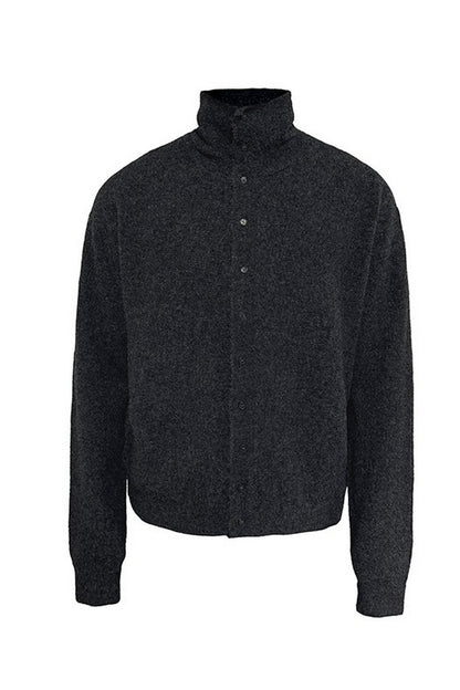 Marl Turtleneck Cardigan