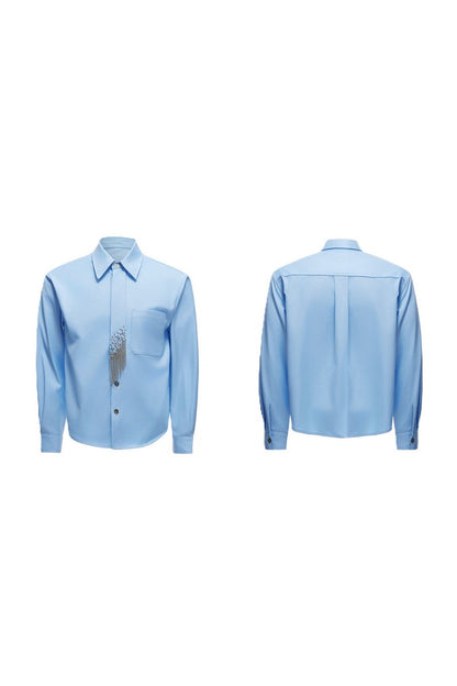 Structured Tie Detail Shirt