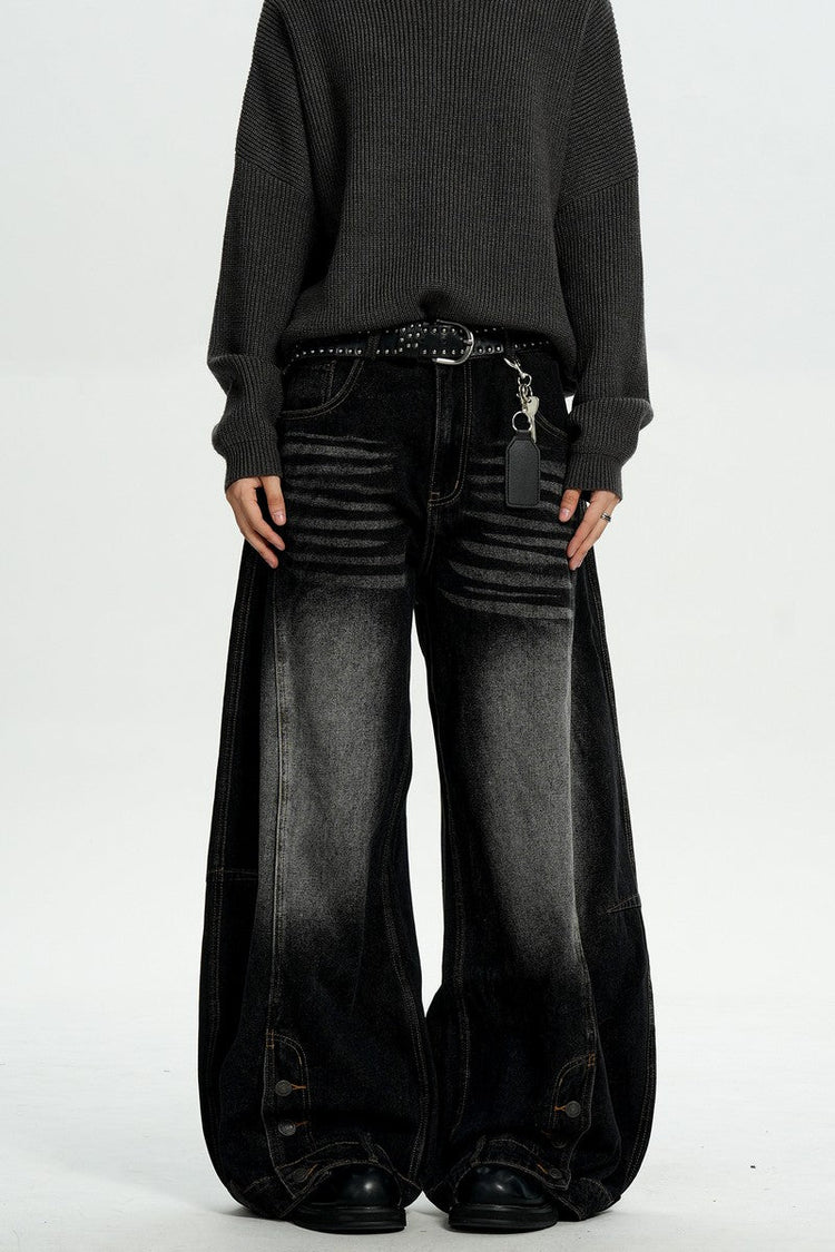 Faded Gray Washed Jeans — Trenqor Basics