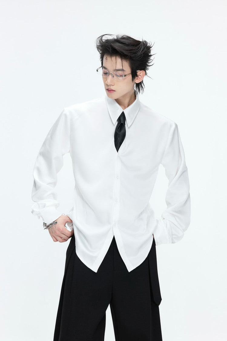 Satin Draped Shirt — Argue Culture