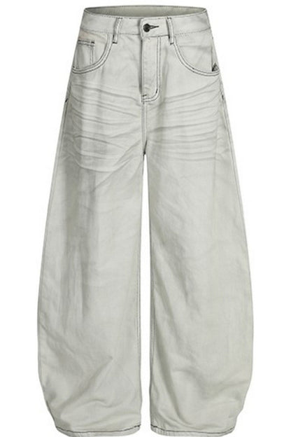 Washed Gray Blade Jeans — Trenqor Basics — view 6