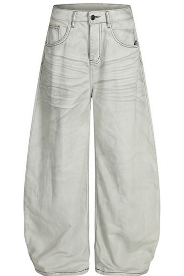 Washed Gray Blade Jeans — Trenqor Basics — view 6