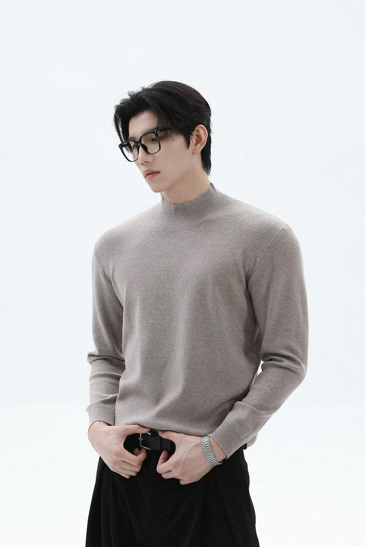 Modal Blend Fitted Turtleneck Sweater — Turntide
