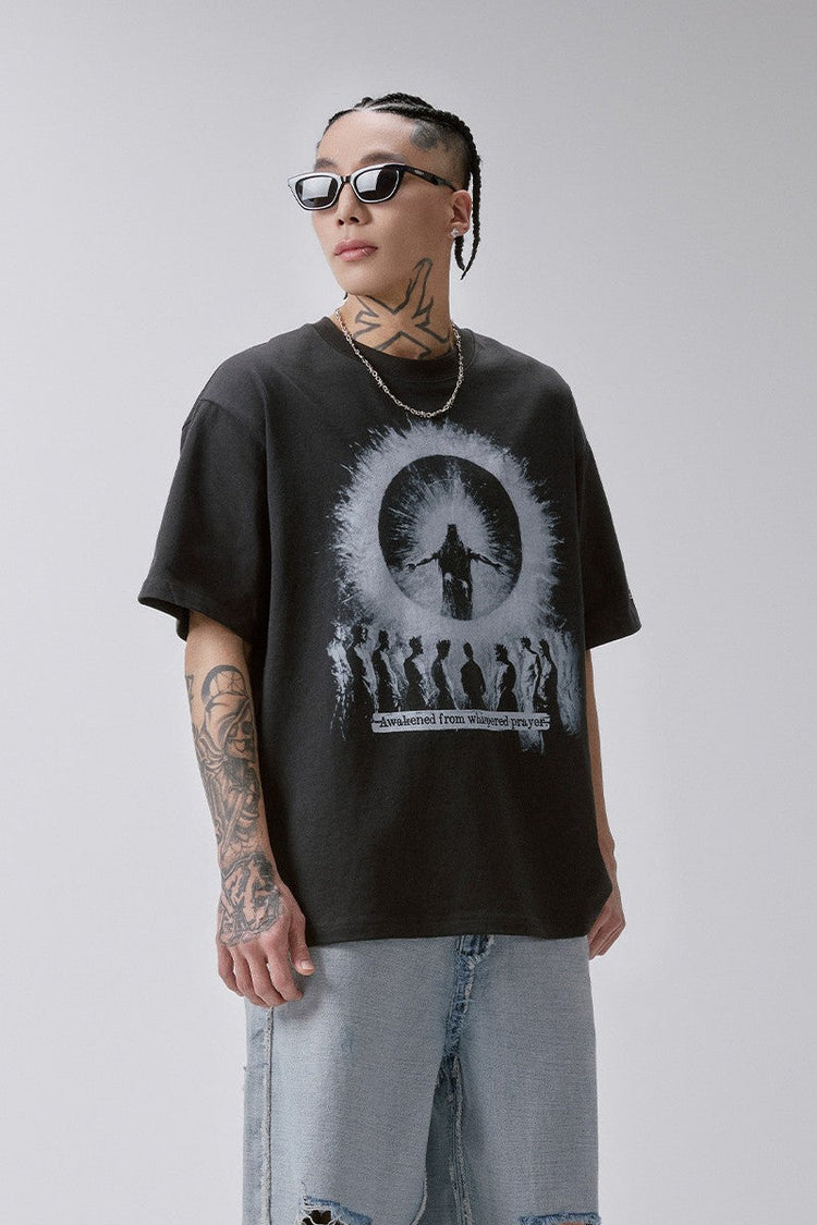Prayer Graphic Oversized T-Shirt — F2CE — view 2