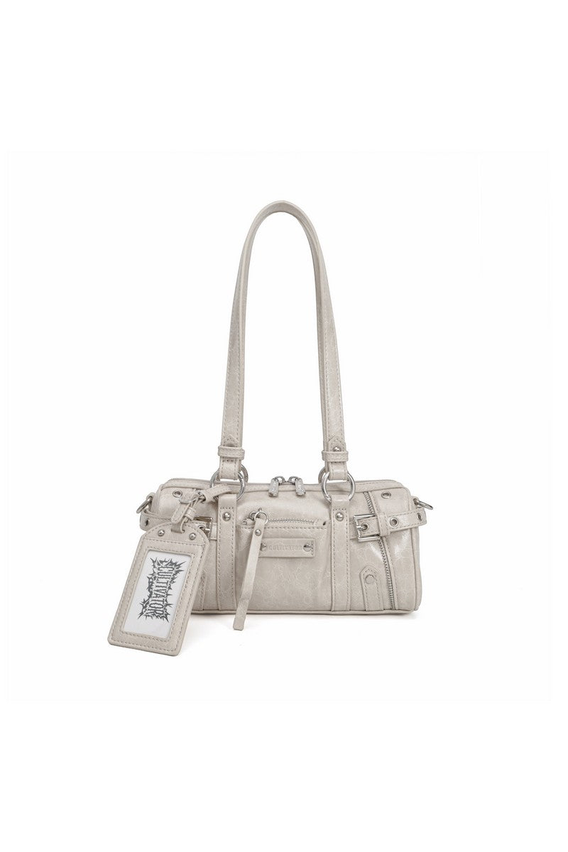 Y2K Biker Baguette Bag