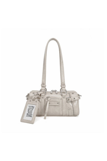 Y2K Biker Baguette Bag