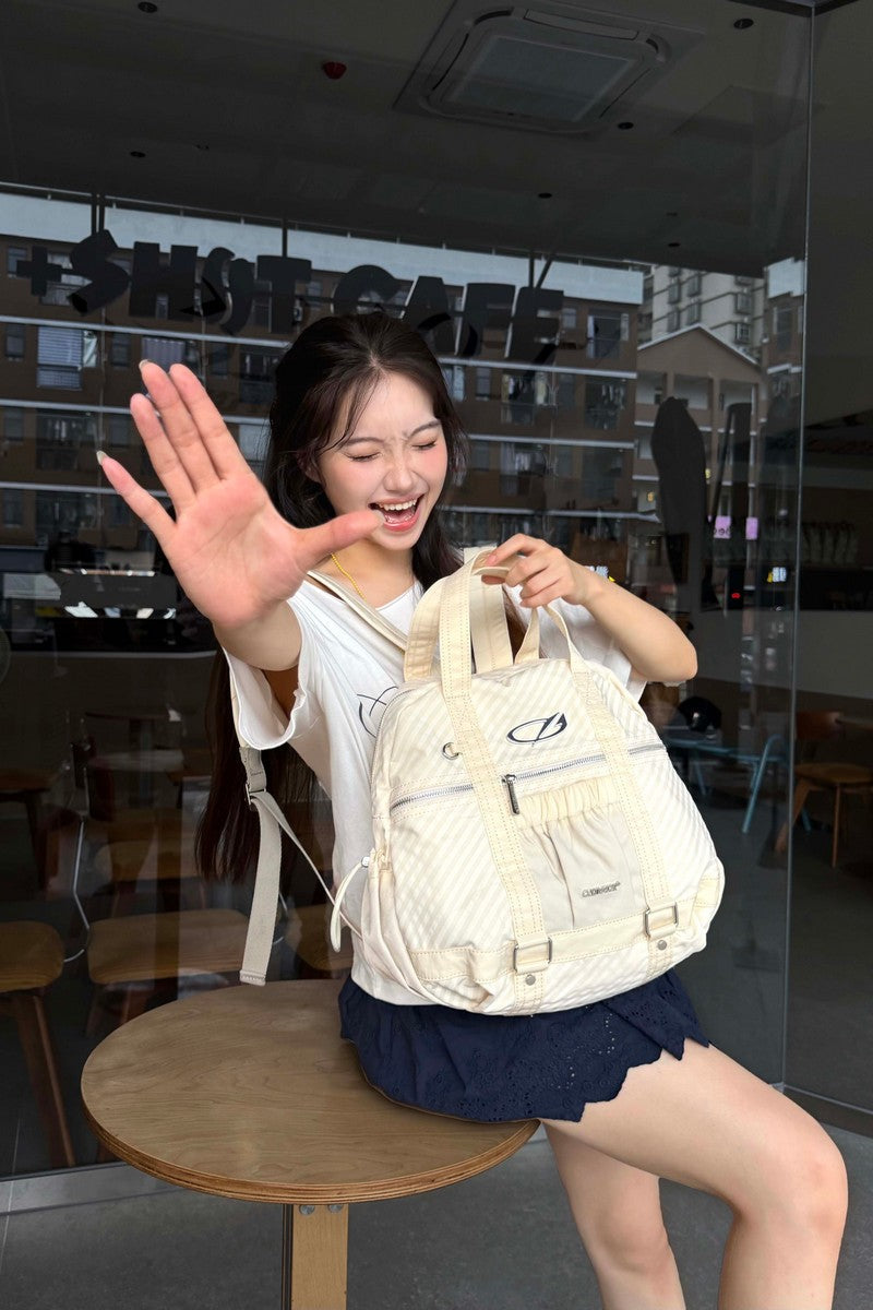 Ruched Nylon Backpack
