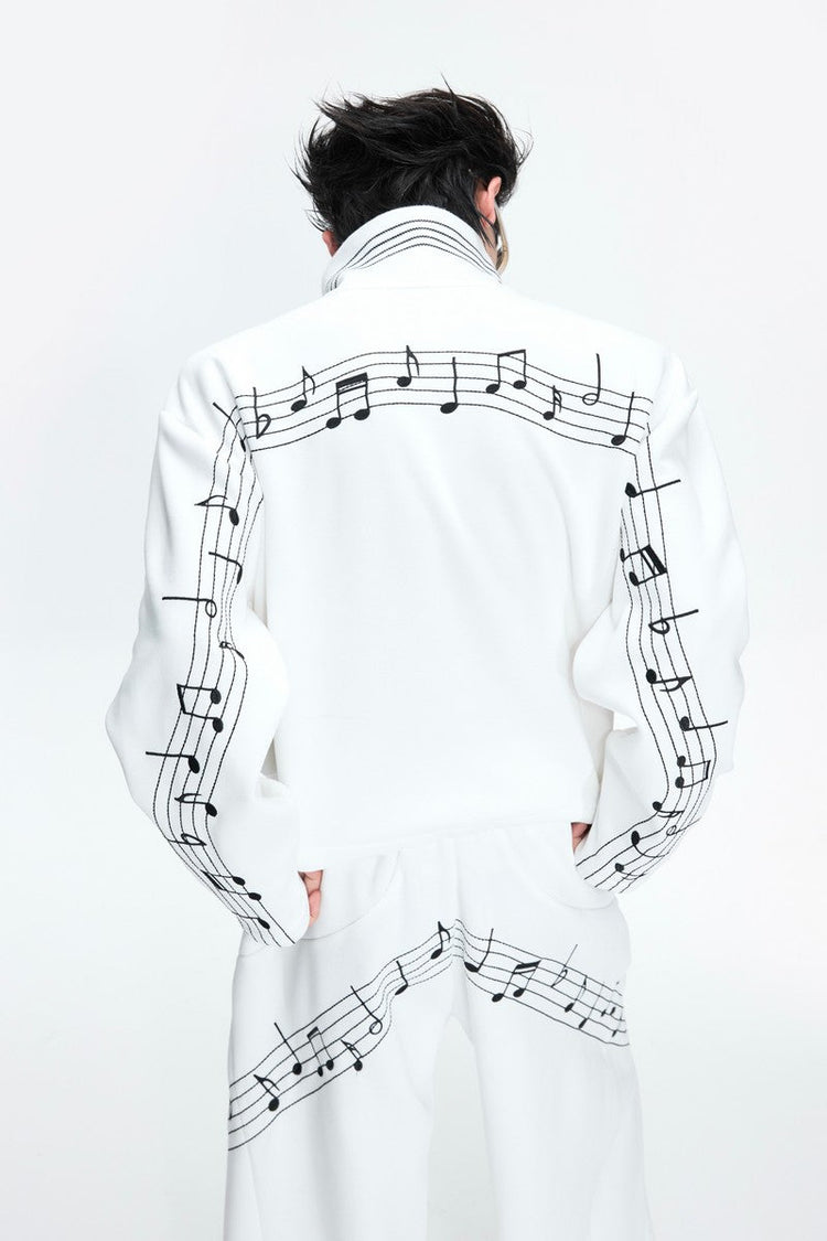 Embroidered Musical Jacket — Argue Culture — view 3