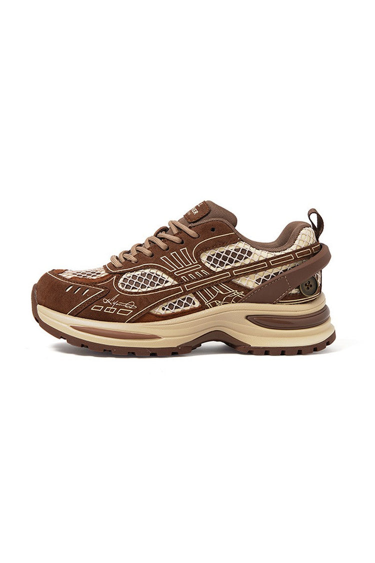 Brown Dad Sneakers — Killwinner