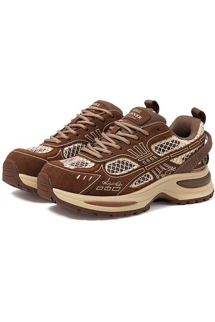 Brown Dad Sneakers — Killwinner — view 5