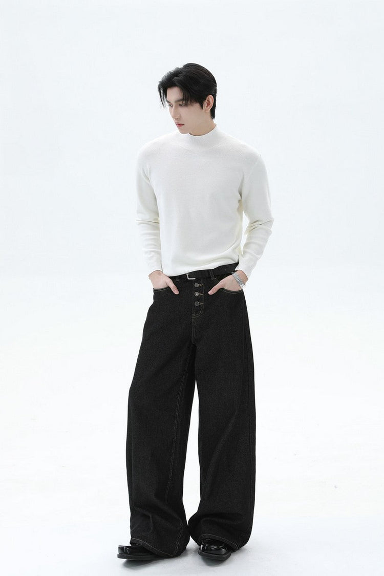 Modal Blend Fitted Turtleneck Sweater — Turntide — view 3