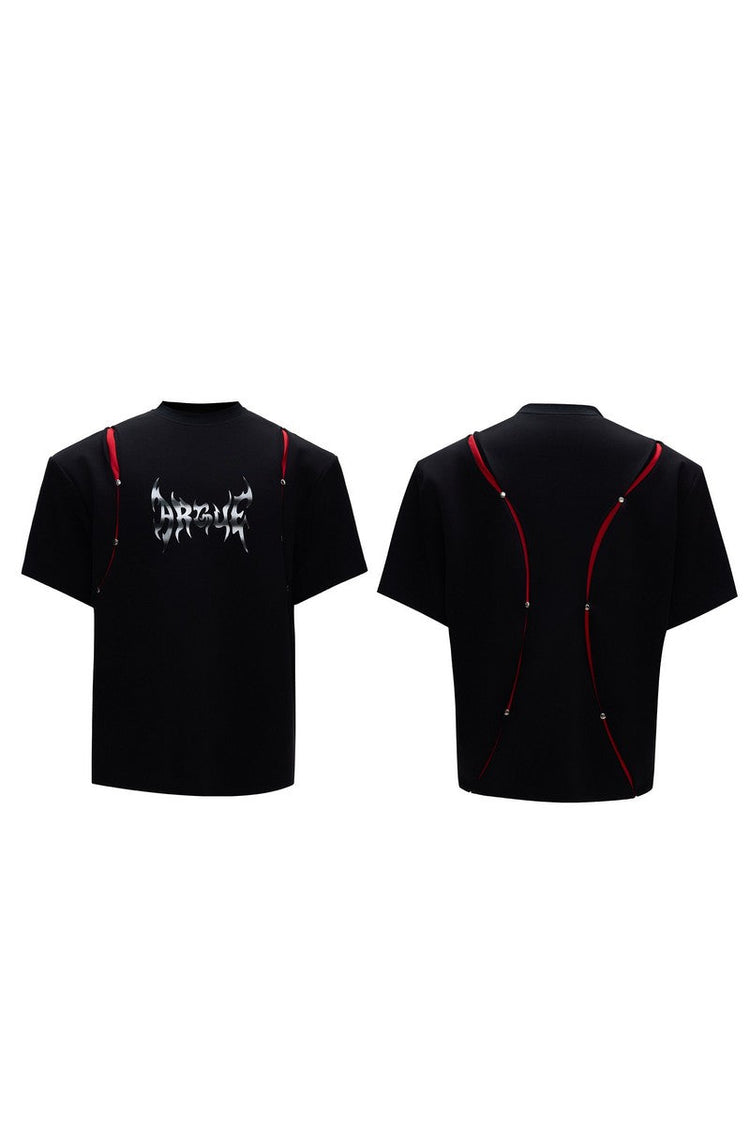 Deconstructed Print T-Shirt — Argue Culture — view 7