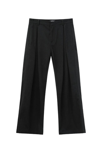 Old Money Pleated Wool Trousers