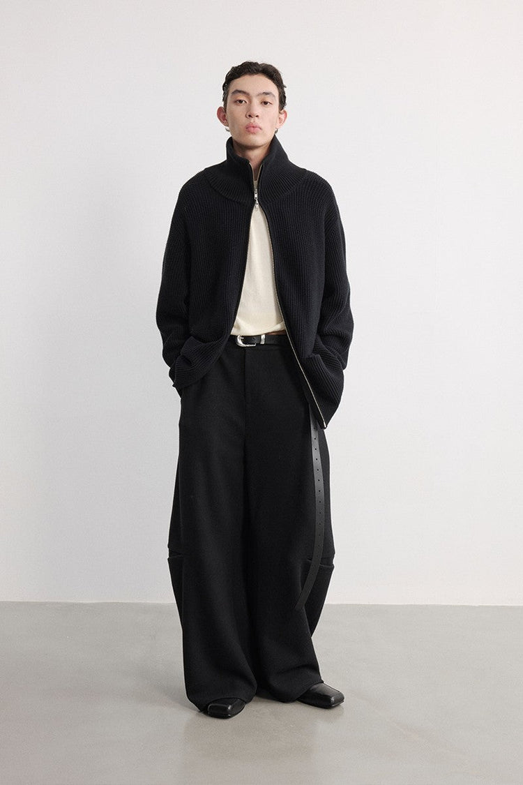 Heavyweight Zip Turtleneck Sweater