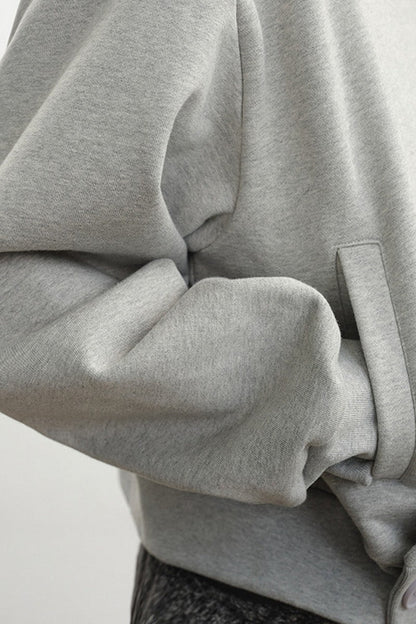 Cross Placket Hoodie