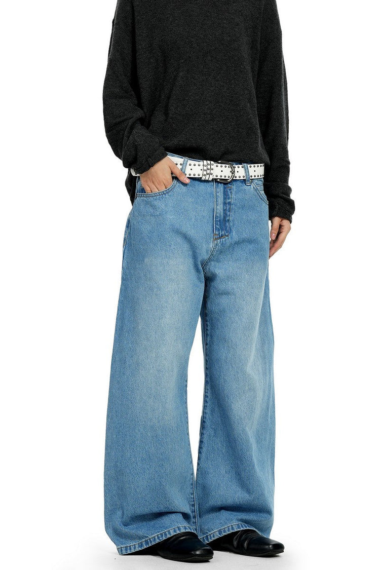 Sky Blue Blade Jeans — Trenqor Basics — view 2