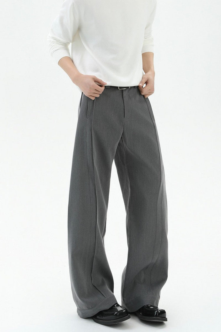 Quilted Pleated Wide Leg Trousers — Turntide — view 2