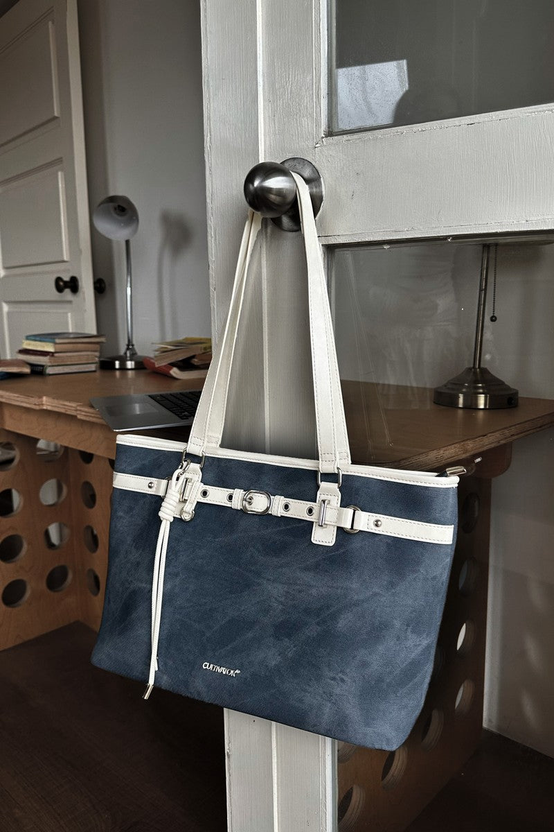 Large Basket Tote Bag
