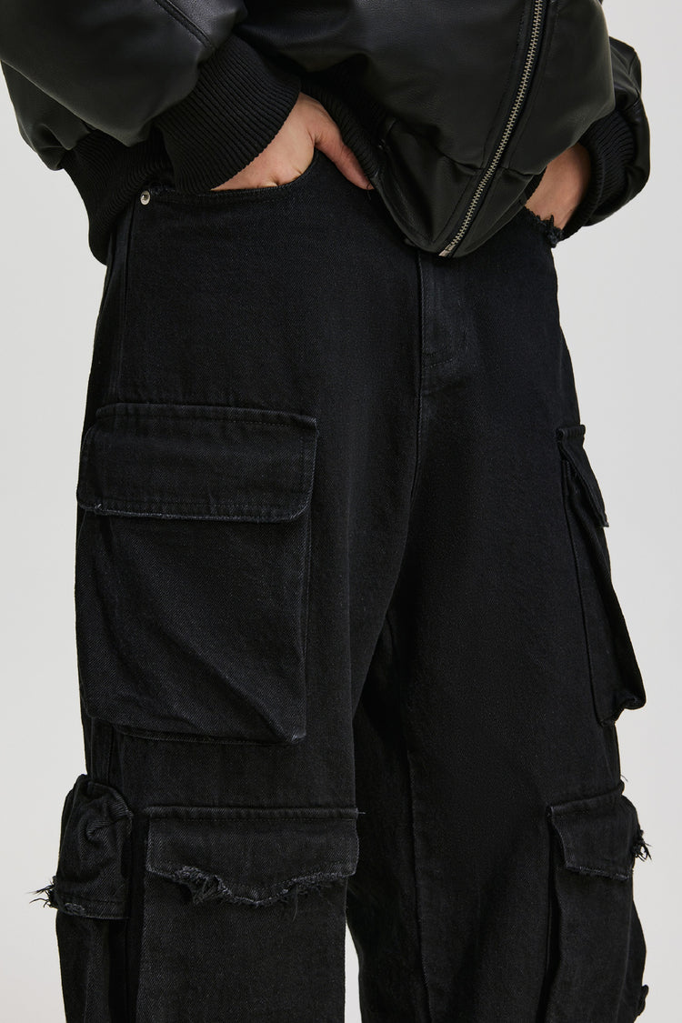 Multi Pocket Cargo Jeans — Antidote — view 5