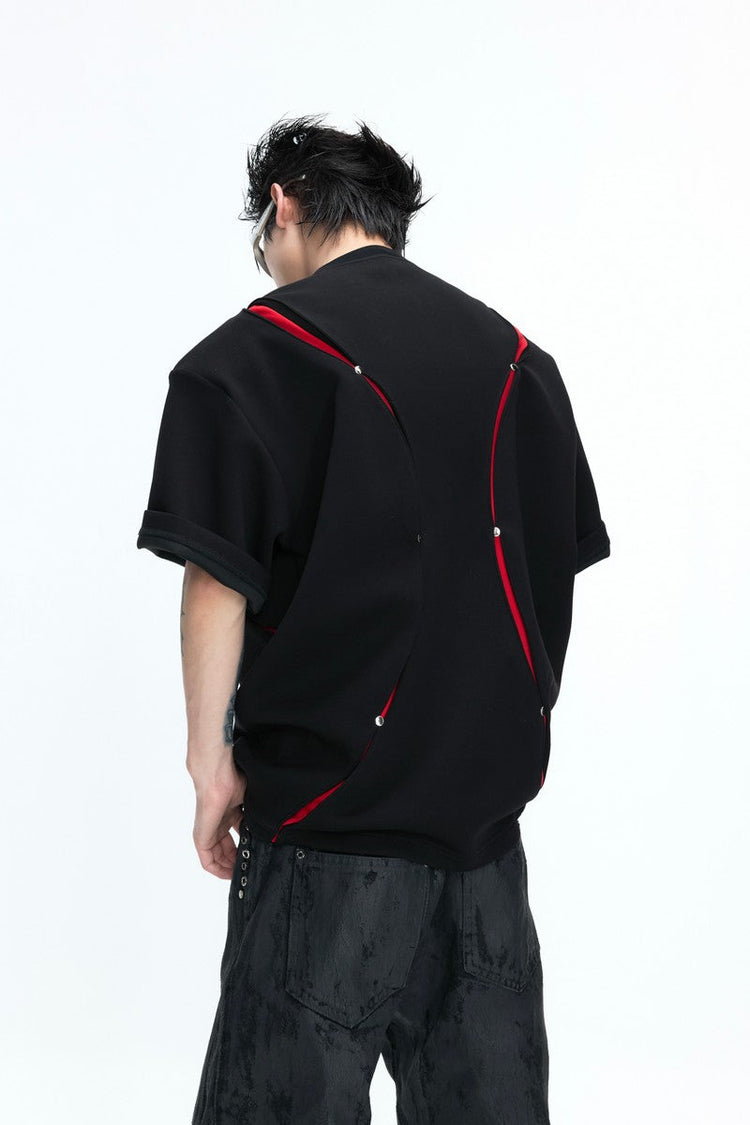Deconstructed Print T-Shirt — Argue Culture — view 2